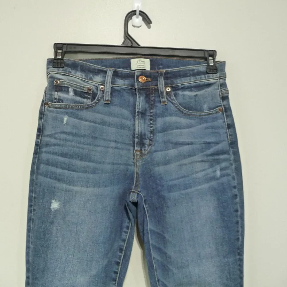 J. CREW VINTAGE STAIGHT JEANS SIZE 28 PETITE